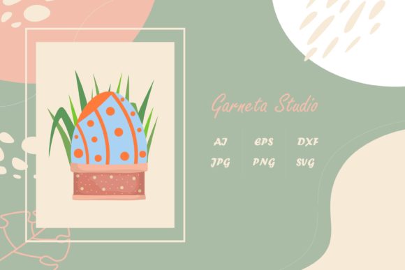 Easter Egg Pattern Floral Graphics and Freebies Review