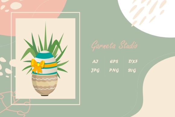 Easter Floral Concept Festive Graphics and Illustrations