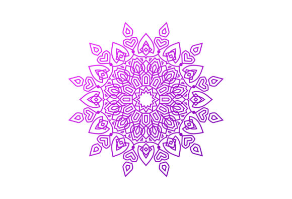 Floral Elegant Mandala Design Pattern: Graphics & Illustrations for Handmade Brands