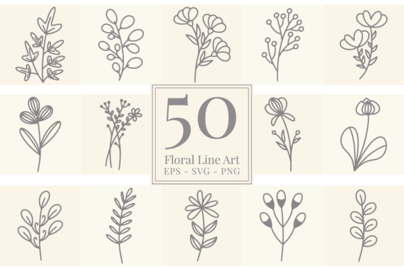 Floral Line Art: Clean, Versatile, and Ready for Real Embroidery