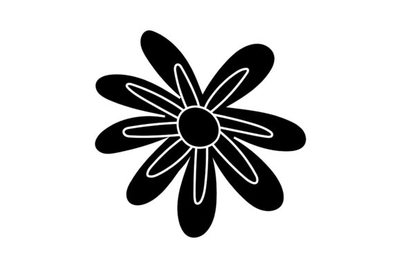 Floral Simple Flat Design Silhouette Graphics and Illustrations Review