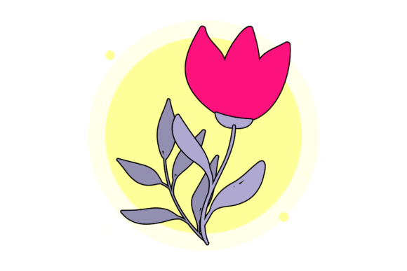 Flower Spring Floral Circle Bubble Graphics and Illustrations Review