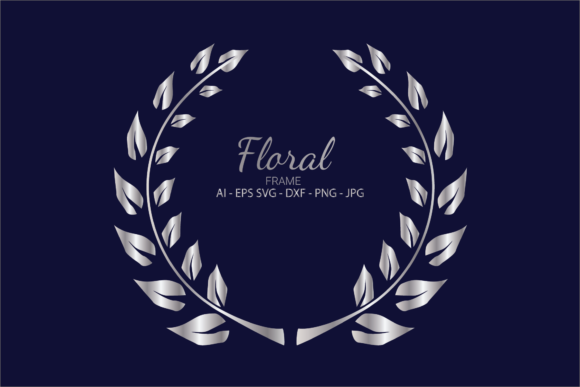 Monogram Frame Wedding Floral SVG: Graphics & Illustrations for Elegant Branding