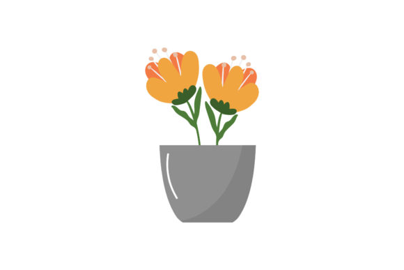 Nature Floral Pot Decorative Graphics & Illustrations