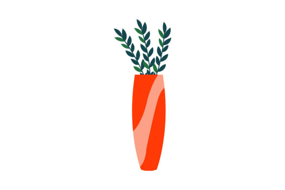 Review: Drawing Floral Pot Vector Elegant