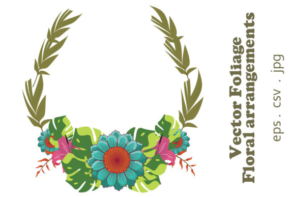 Vector Floral Foliage Graphic Set 19: Illustrations & Graphics for Real Branding