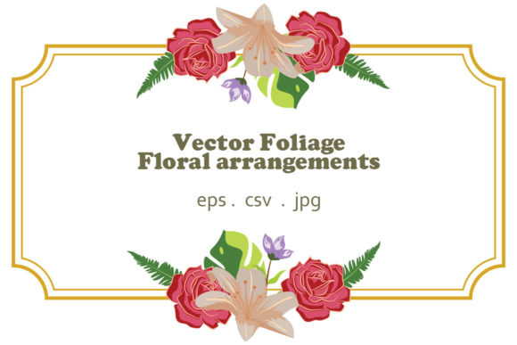 Vector Floral Foliage Graphic Set 30: Illustrations & Graphics for Real Design Work