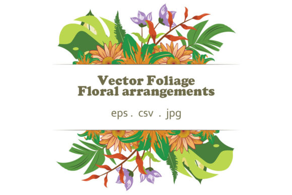 Vector Floral Foliage Graphic Set 34: Graphics & Illustrations