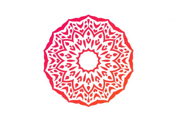 Vector Hand-drawn Mandala Floral Pattern Graphics & Illustrations