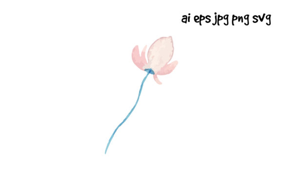 Watercolor Flower Floral Leaf